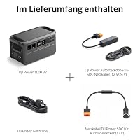 DJI Power 1000 V2 tragbare Powerstation, 1024 Wh LFP-Akku, kompakte Größe, 2600 W stabile Ausgangsleistung, in 37 Min. von 0% auf 80% geladen, Autoladung, Camping, Wohnmobile, Roadtrip, Off-Grid – Ansicht 2