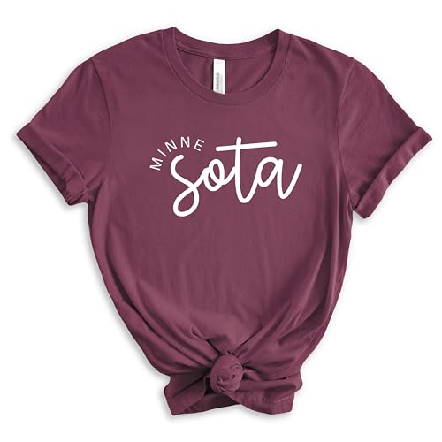 Minnesota State Shirt, Women’s Minnesota Tee, Minnesota Girl T-Shirt, Minnesota Travel Gift, Moving to Minnesota Shirt