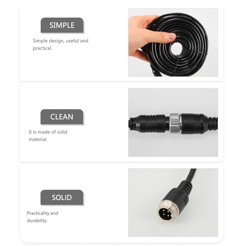 Cable de cámara de visión trasera flexible en PVC para solucionar interferencias de video 3
