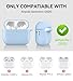 Matekxy for Airpods Pro 3 Case 2025 Cute - for Airpod Pro3 Generation Soft Silicone Cover with Lanyard & Keychain, Shockproof Scratch Resistant for Women, Perfect for Commuters and Travelers, Blue