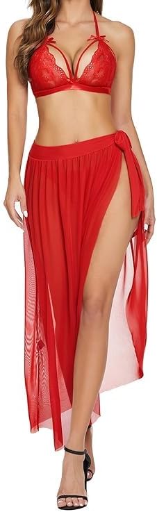 Women Lingerie Lace Chemise Nightgown Hot Sleepwear Sling Dress Babydoll Lingerie Honeymoon 2026 - view 1