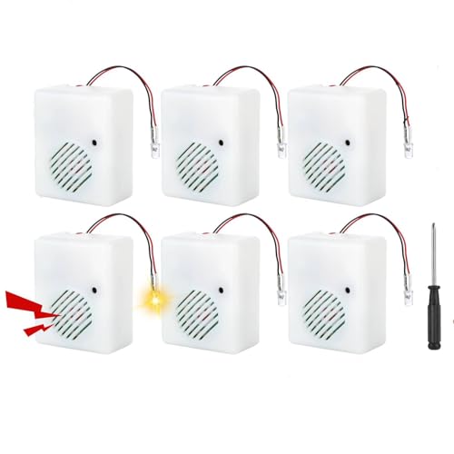 6 Pcs DIY Halloween Sound Effects Box with LED, Halloween