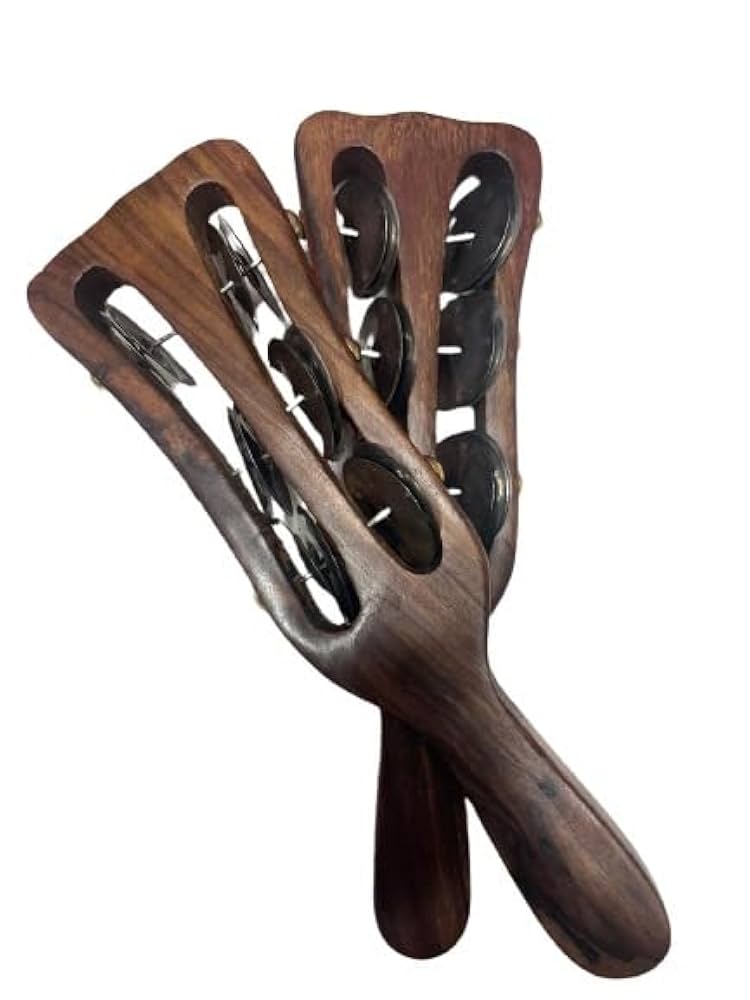 Wooden Hand Taal Khartal Kartal Indian Musical Instrument