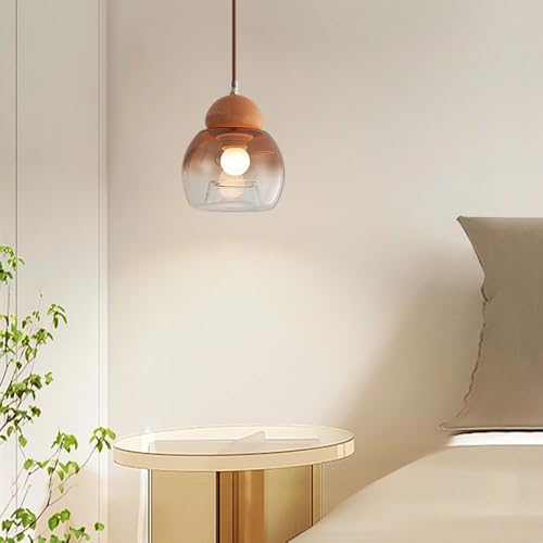 Lampe à suspension créative en verre luminaire balcon encastré - 3