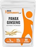 BulkSupplements.com Ginseng Root Extract Powder - Panax Ginseng Supplement, Herbal Supplement - Vegan & Gluten Free, 1g per Serving, 50g (1.76 oz) (Pack of 1)