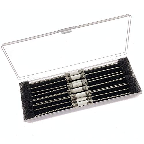 10Pcs Ceramic Axial Lead Fuse T10Ah250V 5X20Mm/0.2"X0.79" Time-Lag Slow-Blow 10Amp 250V Time Delay Fuses (T10A) #TOP1