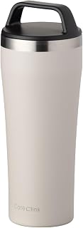 【食洗機対応】アトラス カフェリンク タンブラー 蓋付き セラミック加工 ハンドル付き お手入れ簡単 473ml バニラ ACST-H473VAN