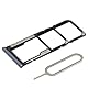 MMOBIEL SIM Kartenhalter Kompatibel mit Xiaomi Redmi Note 9 / 9S / 9 Pro - SIM Card Tray Schlitten - Inkl. Gummidichtung und Pin - Grau