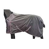 BARN & STABLE 600D 3000mm/3000mvp Super Waterproof & Breathable Horse Rain Sheet Turnout Blanket Sheet for Horse with Leg Straps -no Fill