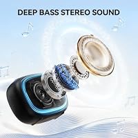 TECKNET Portable Bluetooth Speaker, IP67 Waterproof Speaker with Stereo Sound, Up to 30H Playtime, Magnetic Design, BT 5.4, TWS Pairing Small Bluetooth Speaker for Home/Party/Outdoor/Travel — image 2