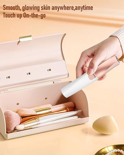 IFANZETECH Eyebrow & Facial Hair Removal for Women: 2 in 1 Rechargeable Eyebrow Trimmer & Face Shaver, Painless Electric Facial Eye brow Razors Epilator with Built-in LED Light -Perfect for Face, Lips & Body