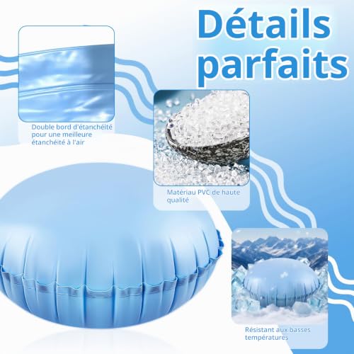 TZEKING 2PCS Coussin Gonflable de Piscine d'hiver,avec Corde de 15 m,Coussin de Piscine,Coussin De Piscine d'hiver,Oreiller de Piscine d'hiver,pour la Plupart des Piscines,Spas,Fontaines – vue 3