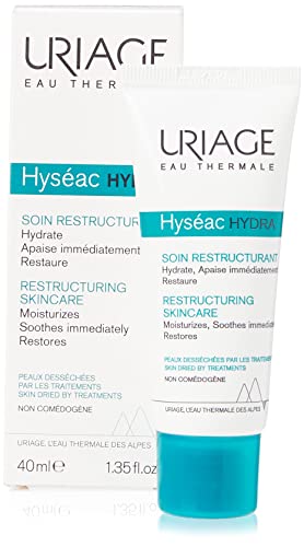 Uriage Hyseac Hydra - Crema Emoliente y reestructurante para pieles deshidratadas y grasas agradables con imperfecciones, 40 ml