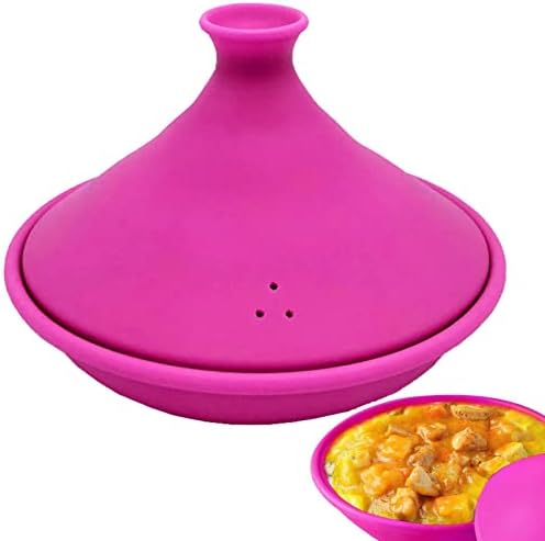 Caneem Moroccan Tagine Pot,Tagine Pot Moroccan for Cooking - Moroccan Tagine Pots for Cooking and Stew Casserole Slow Cooker for Kitchen Supplies