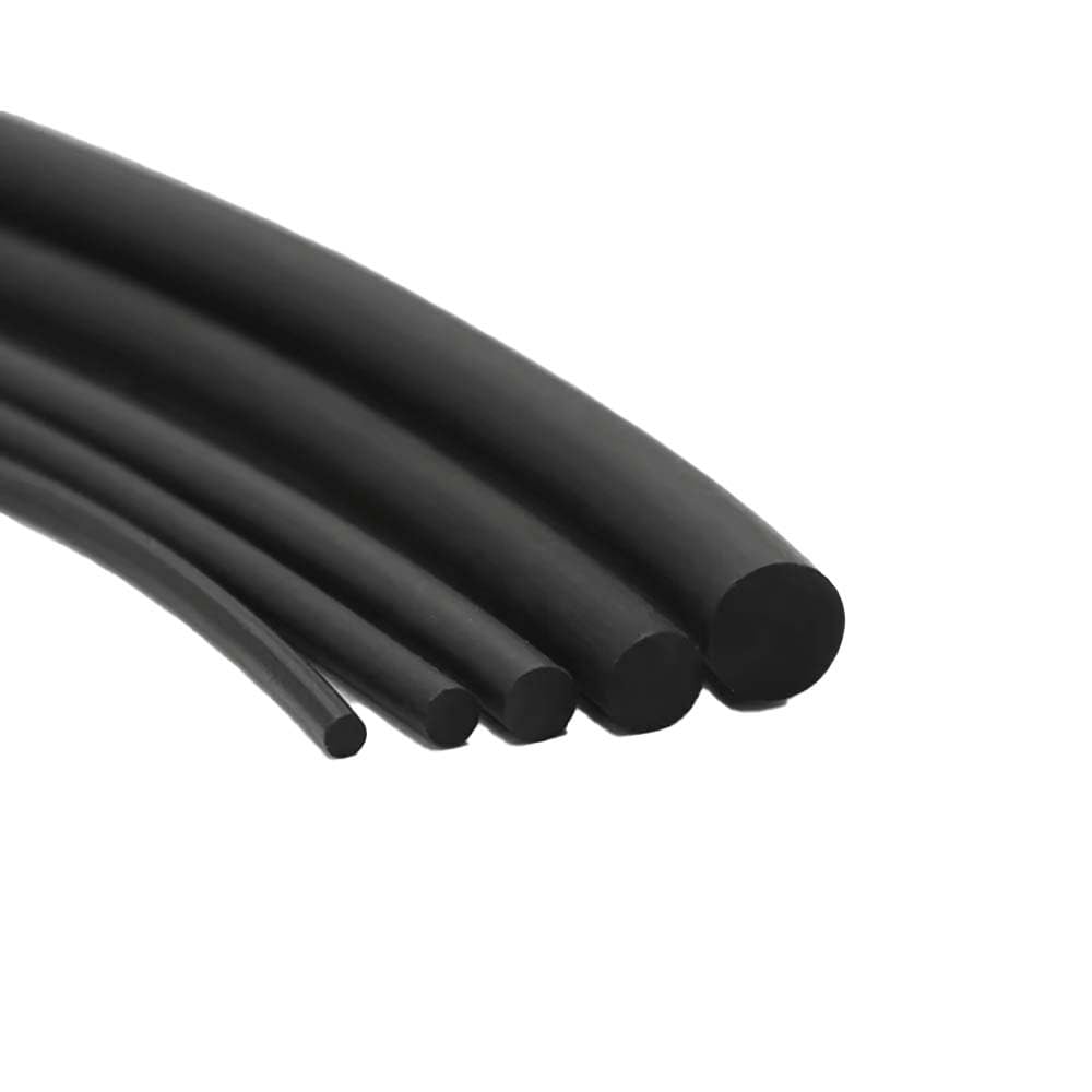 Bande D'étanchéité En Fluorocaoutchouc FKM Noir 1,5-6mm - 1/2/5/10/20M, Résistante À La Corrosion/acide-alkali, Étanche, Pour Machines Industrielles(10M,Dia 2.5mm)