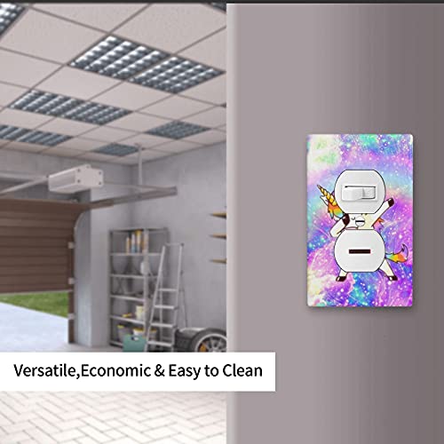 Xrelzrs Pink Unicorn Outlet Cover Decorative Funny Wall Plate Single Duplex Receptacle Electrical Wallplate Cute Room Decor Faceplate 4.50 X 2.76 Inch Standard Size #TOP6