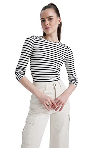 DeFacto Kadın tişörtü, Beyaz, XS