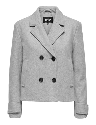 ONLY Femme Onlfreja Life Otw Noos Veste Courte Manteau, Gris Clair Chiné, XS EU