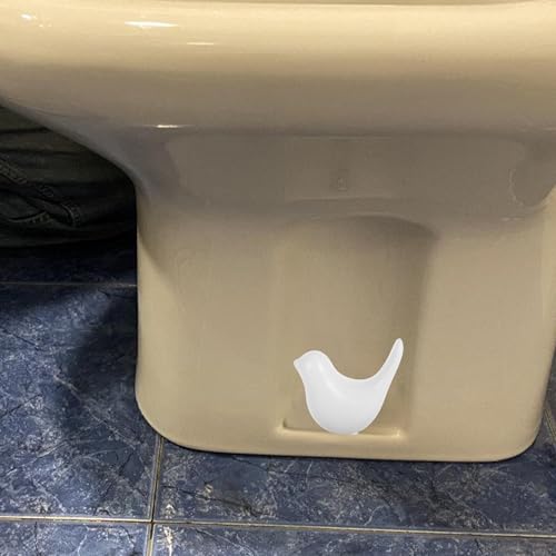 Embellecedores cerámicos de pájaros para ocultar tornillos en baños rústicos 5