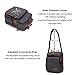 ESTARER Umhängetasche Herren Schultertasche 13 Zoll kleine Herrentasche Kuriertasche aus Canvas für Arbeit Schule Reise