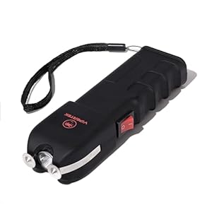 VIPERTEK VTS-989 Stun Gun for Self Defense Rechargeable with LED Flashlight