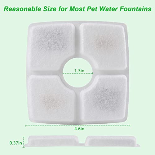 AIXMEET Filtri Fontanella per Gatti, Quadrati 12