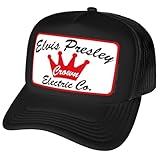 Popfunk Official Elvis Crown Electric Logo Foam Snapback Trucker Hat - Unisex for Men and Women