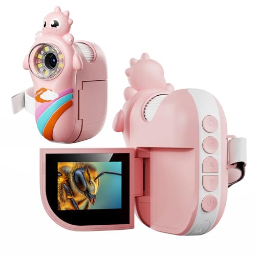 Image of Microscope for Kids, 2.0 Inch Digital Microscope with 1000X Magnification, Handheld Camera Mini Pocket Magnifying Glass, Educational Christmas Birthday Gifts Toys for Ages 3-12 Year Old, Pink