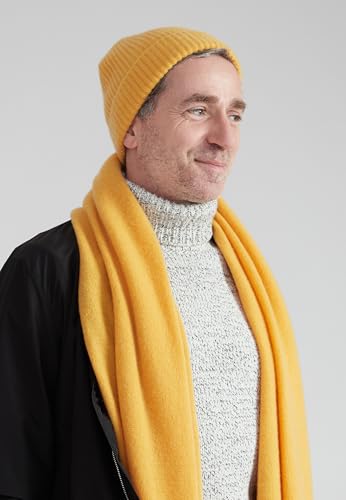Style & Republic Herren Kaschmir Beanie Mustard – Bild 4