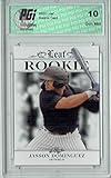 Jasson Dominguez 2020 Leaf Exclusive #1 Only 5000 Made Rookie Card PGI 10