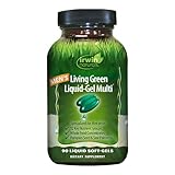 Irwin Naturals Men's Living Green Liquid-Gel Multi - 70 Essential Nutrients, Full-Spectrum Vitamins, Wholefood Blend - Targeted Adrenal & Brain Support - 90 Liquid Softgels
