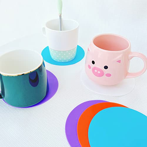 Imtfzct Rubber Jar Opener (6Pk) - Non Slip Rubber Gripper Pads,Multi-Purpose Silicone Bottle Lid Openers,Rubber Round Kitchen Coasters For Weak Hands,Seniors,Woman #TOP3