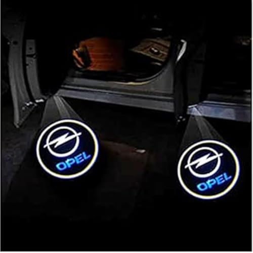 2 Piezas Proyector de Luz para Puerta de Coche para Opel Insignia Vauxhall 2017 2018 2019 2020 - Luces LED de Bienvenida Logo - Lámpara de Cortesía Iluminación de Entrada