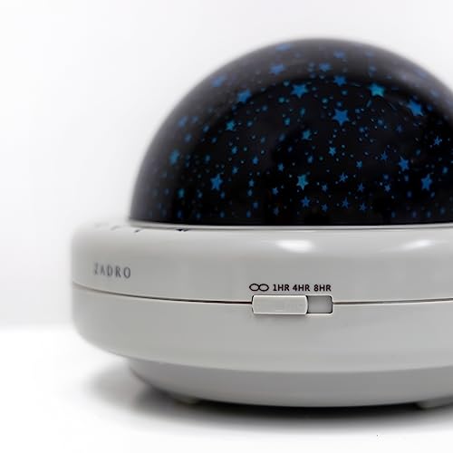 Zadro lámpara de noche LED proyector estrellado gris miniatura 2