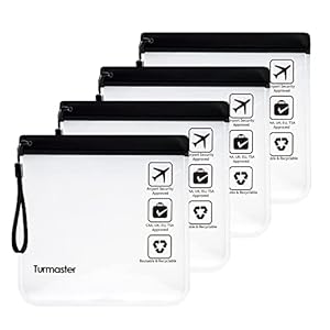 4 Packs Airport Approved Clear Toil...