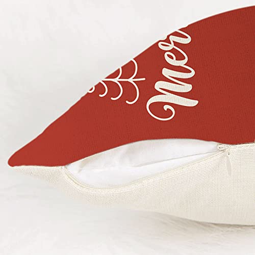 Gagec Christmas Pillow Covers 12X20 Inch Merry Christmas Throw Pillows Red Deer Pillowcase Winter Home Decor Living Room Cushion Case For Sofa Couch #TOP5