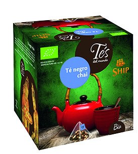 Té Negro Chai Ecológico. 15 Pirámides de té
