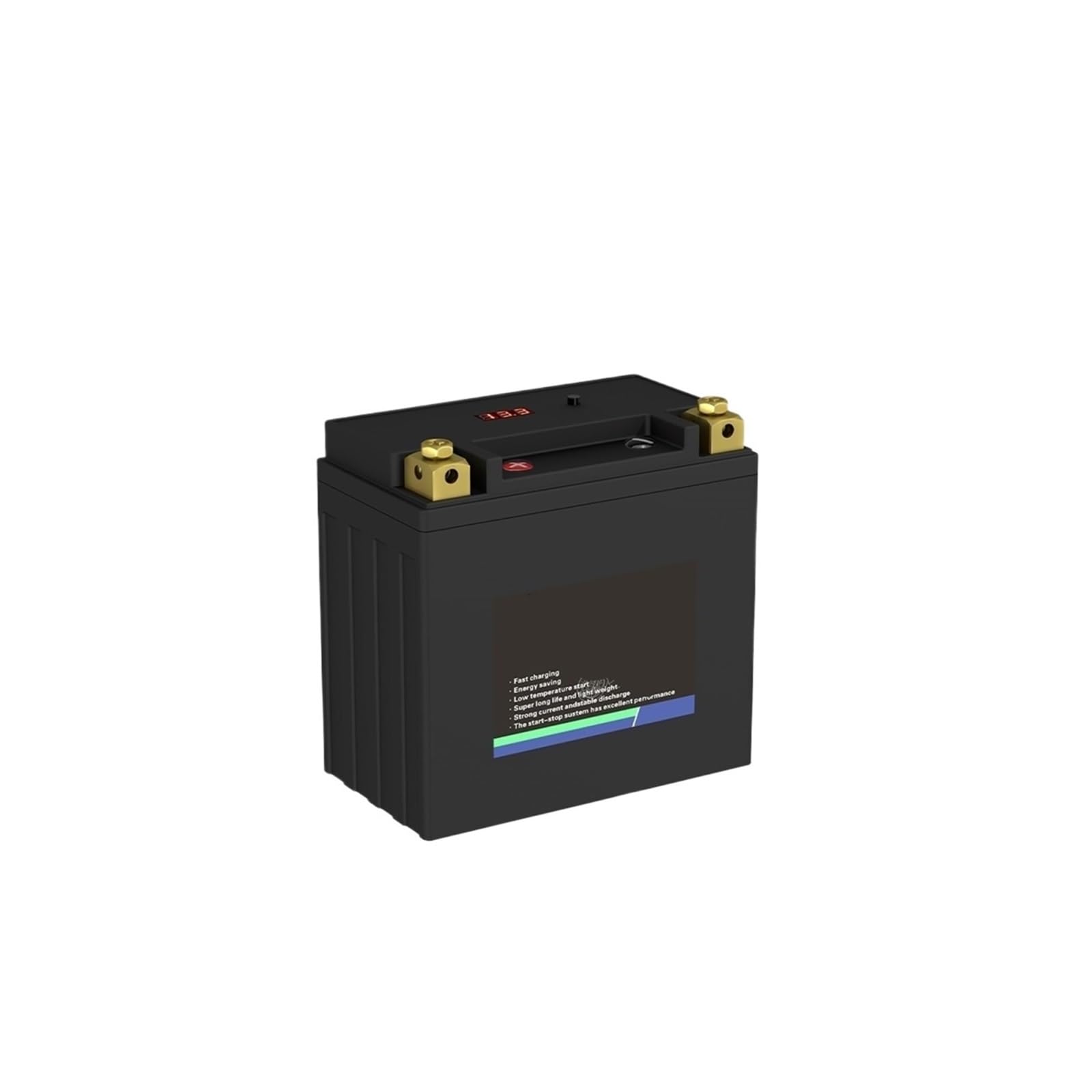 Batteria for Moto Grande Da Esterno A Ciclo Profondo 12V 8AH LiFePO4 9AH | Batterie Litio Ferro Fosfato LiFePO4 Con BMS GS Compatibili Con Harley 12V(14-BS L Negative)