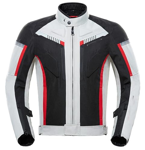 BLUEZY Ropa De Protección Para Moto, Chaqueta Moto Hombre Protecciones Protecciones Antiviento, Blindadas E Impermeables, Disponibles En Todas Las Estaciones A,XXL