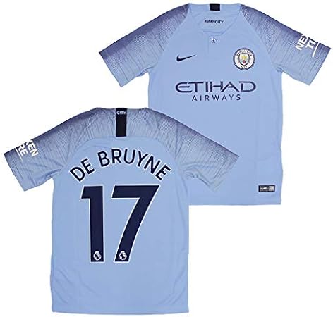 Amazon Nike ナイキ マンチェスターシティ 18 19 ホーム 半袖 ユニフォーム ジュニア No 17 デ ブルイネ プレミア チャンピオンパッチ付き 894459 489 17d 130 Xs Nike ナイキ ユニフォーム