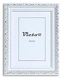 Victor Cadre Ancien Rubens en Argent Blanc en 15x21 cm - moulure : 30x20 mm - Verre véritable - Baroque