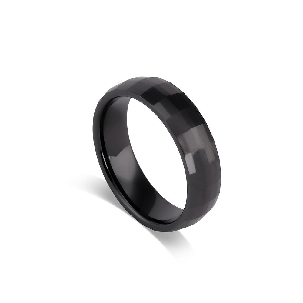Black Check Box Ring for Men (Size- 6,7,8,9,10,11,12) - Men's Accessories | Birthday, Anniversaries Gift for Men & Boys-image-23