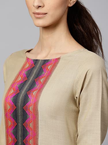 Image of INDO ERA Women's Pure Cotton Solid Straight Kurta Palazzo With Dupatta Set (CCCCC2277)