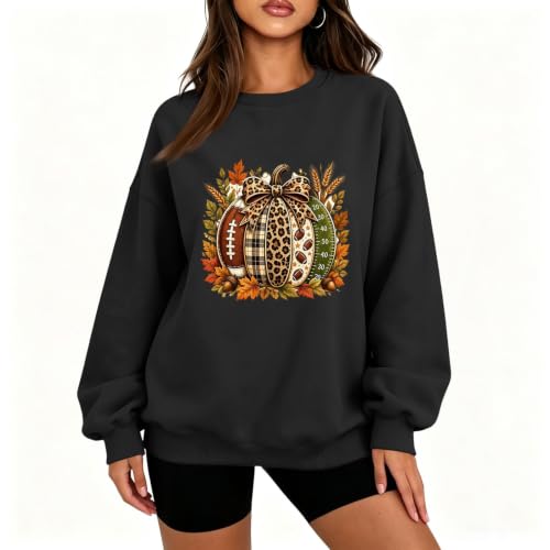 Cute Halloween Sweatshirts for Women Fleece Graphic Comfortable Pullover - image 2
