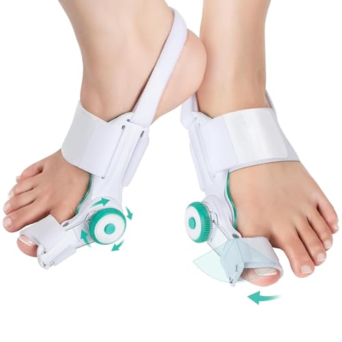 TENICORE Corrector de Juanetes Separador Dedos Pie Corrector Juanetes Mujer Hombre 1 Unidad para Hallux Valgus Protector Dedos Pie 2 Unidades