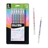 SAKURA 37903 6-Piece Gelly Roll Assorted Colors Stardust Galaxy Pen Set