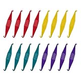 HYFZOD 12 Stück Kieferorthopädische Elastische Einweg-Kunststoff-Zahnspangen Zahnspangen Materialplatzierungs Entfernungswerkzeuge elastischer Seilhaken, für Zahnspangengummis, Fake Zahnspange