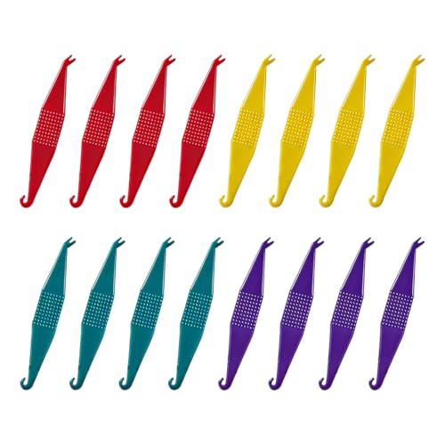 HYFZOD 12 Stück Kieferorthopädische Elastische Einweg-Kunststoff-Zahnspangen Zahnspangen Materialplatzierungs Entfernungswerkzeuge elastischer Seilhaken, für Zahnspangengummis, Fake Zahnspange