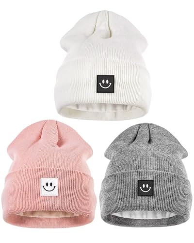 Winter Beanie Hats for Women Men 3Pack,Fleece Lined Womens Winter Hats with...