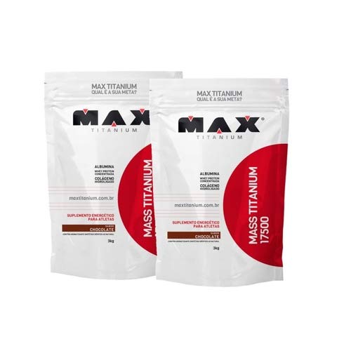 PROMOÇÃO TODOS SABORES HIPERCALORICO MASS TITANIUM 17500 (3KG) - MAX TITANIUM